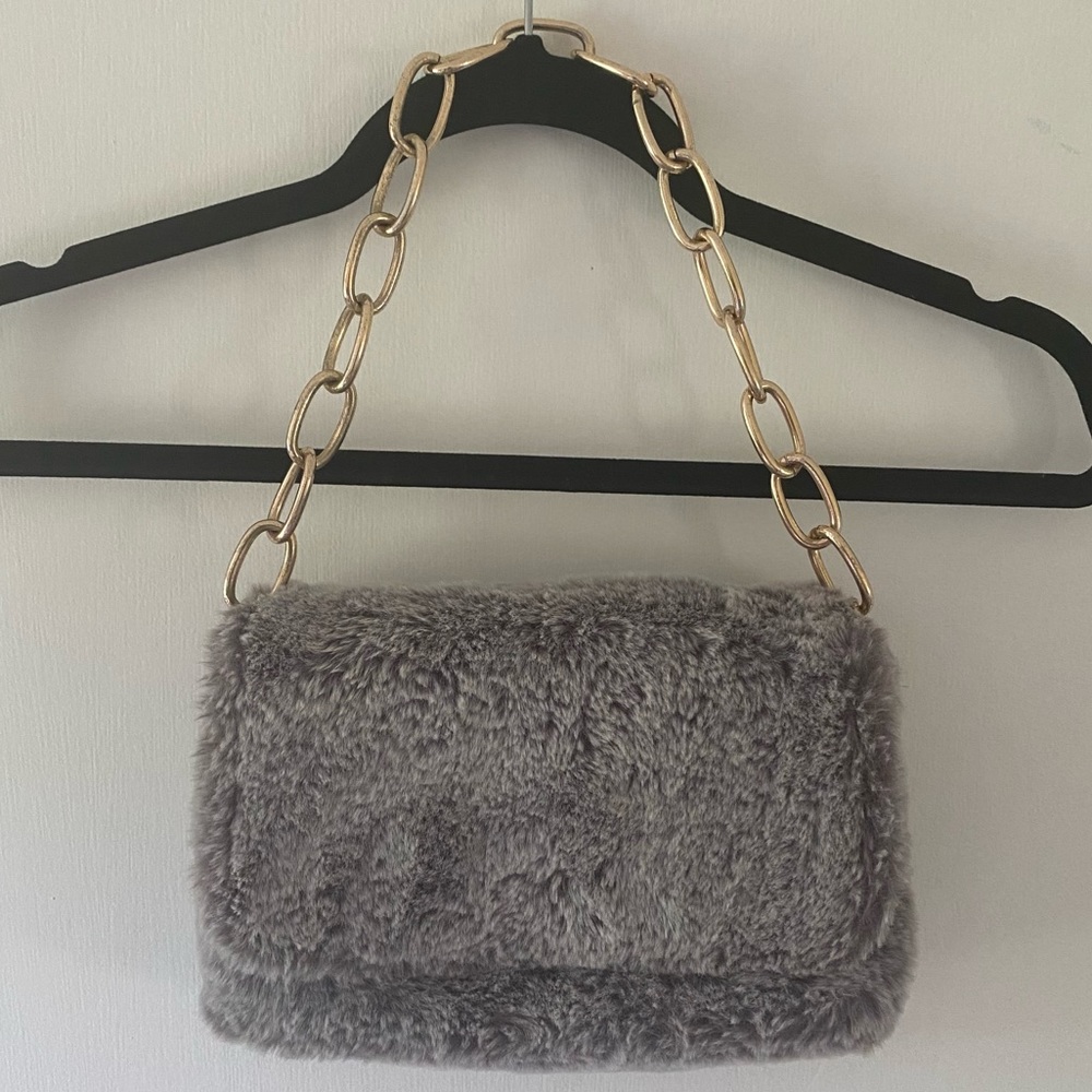 Faux Fur Shoulder Bag